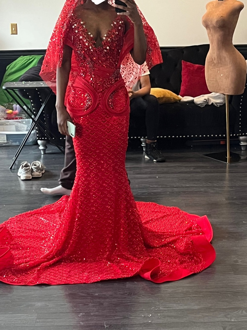 Red Prom Dress - Picture 5 of 7